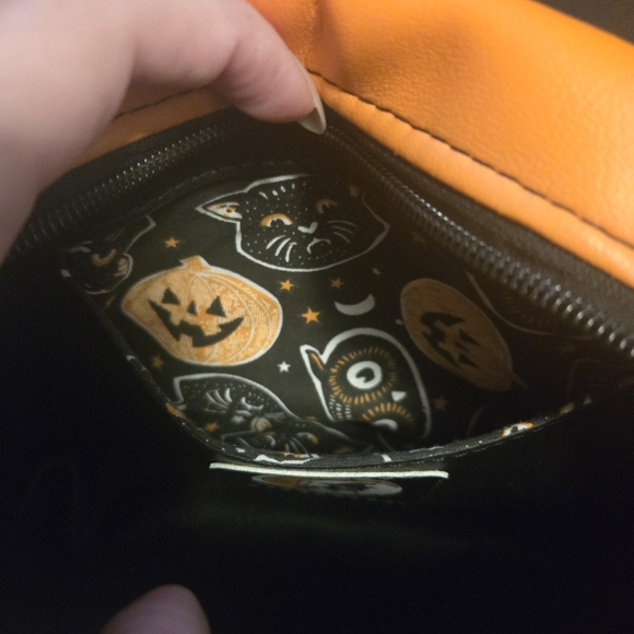 Handmade Pumpkin Jackolantern Halloween Bag ROCKSANDSEWS - Picture 4 of 7